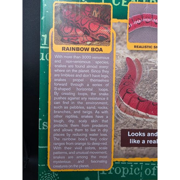 RC Infrared Control Snake Rainbow Boa Toy With Realistic Movement & LED Eyes - Picture 6 of 6